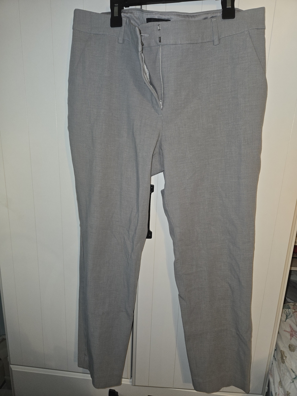 Express Women's Light Gray Skinny Dress Pants